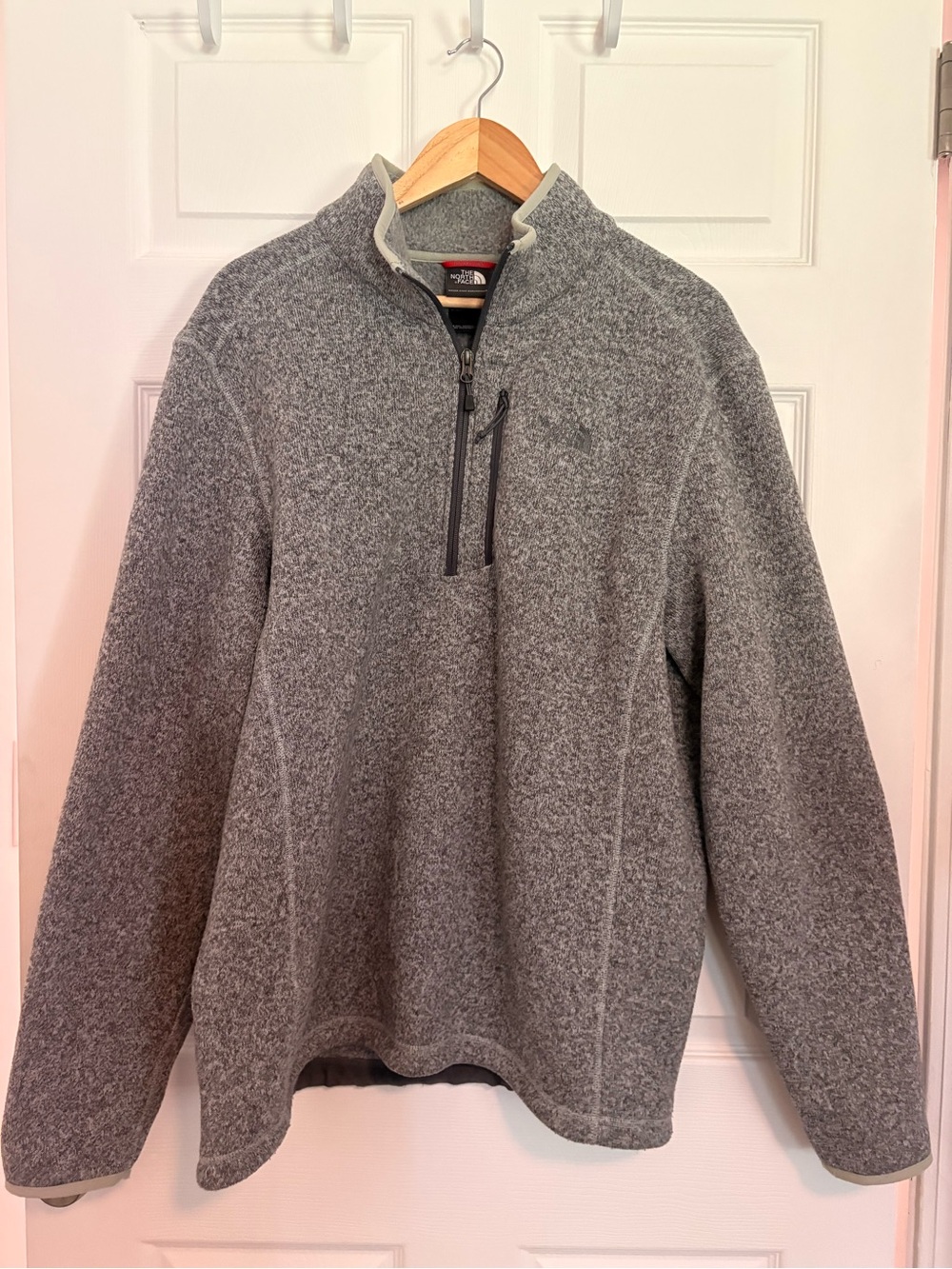 The North Face Heather Gray Quarter Zip